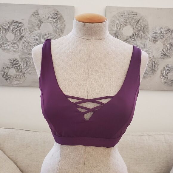 Becca Color Code Lattice Bikini Top: Bra Size Medium F/DDD - Picture 6 of 11